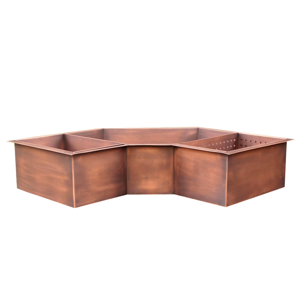 Akicon Custom Hammered Copper Undermount Kitchen Sink