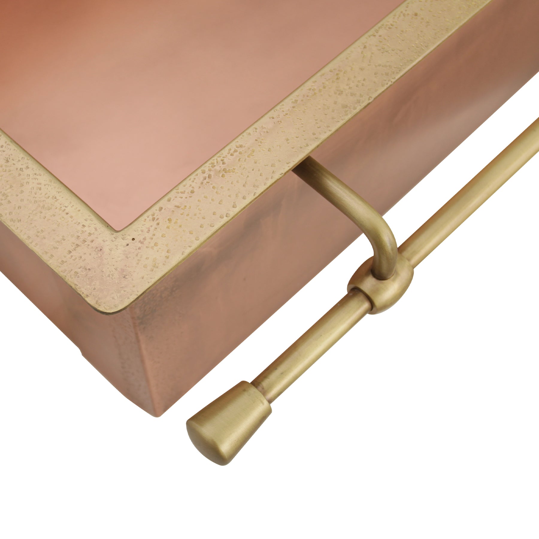 Akicon Handmade Custom Copper Kitchen Sink with Pot Rail