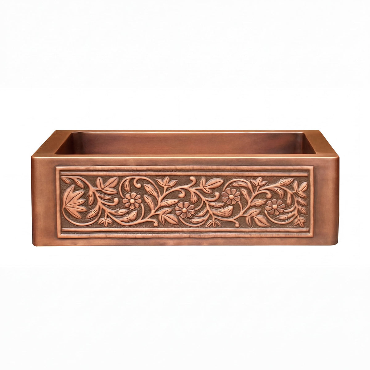 Akicon Custom Single Bowl Farmhouse Kitchen Copper Sink