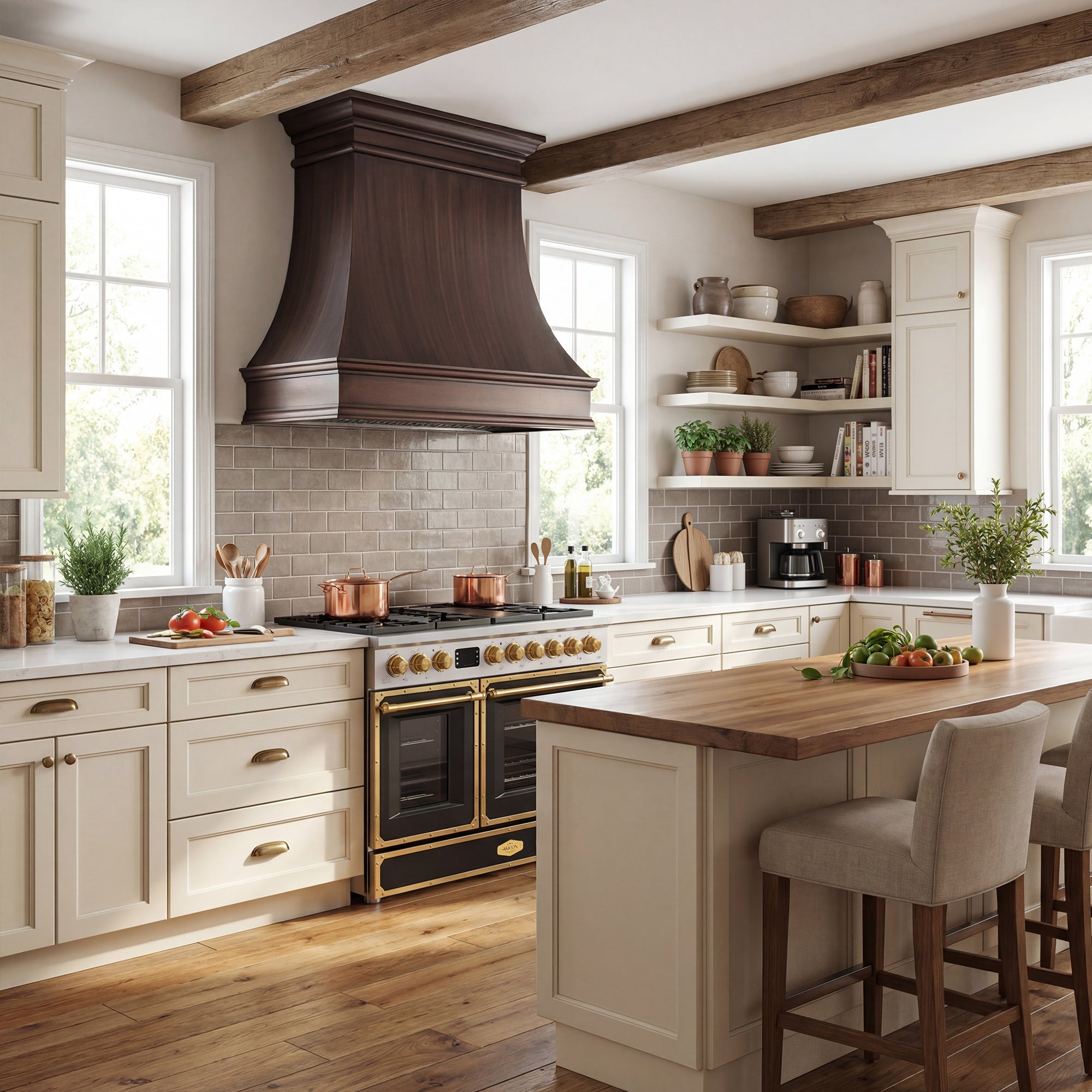 Akicon Handmade Copper Range Hood for Premium Kitchen Design