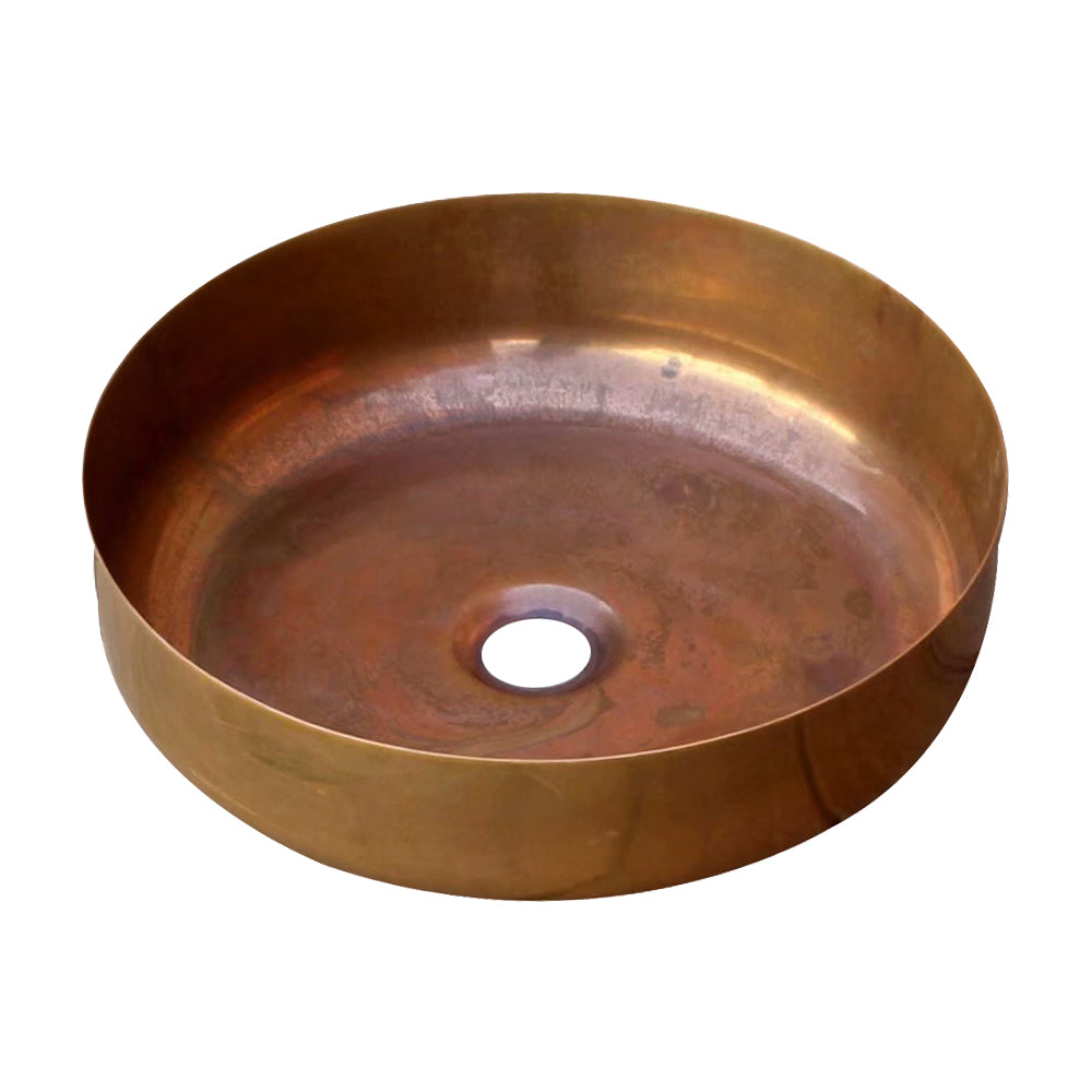 Akicon Handcrafted Copper Bathroom Vessel Sink Rustic Copper Basin