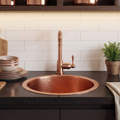Akicon Handmade Copper Prep Sink Custom Bar Kitchen Sink