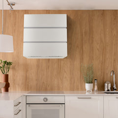 Akicon 36" Stainless Steel Wall Mount Range Hood, 3 Stacks Kitchen Hood with 600 CFM Vent Motor