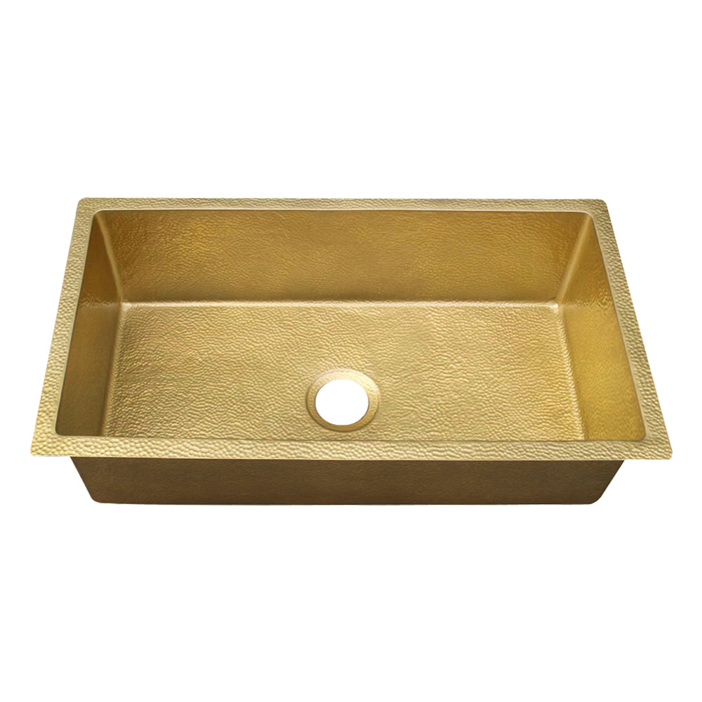 Akicon Custom Handmade Solid Copper Undermount Kitchen Sink