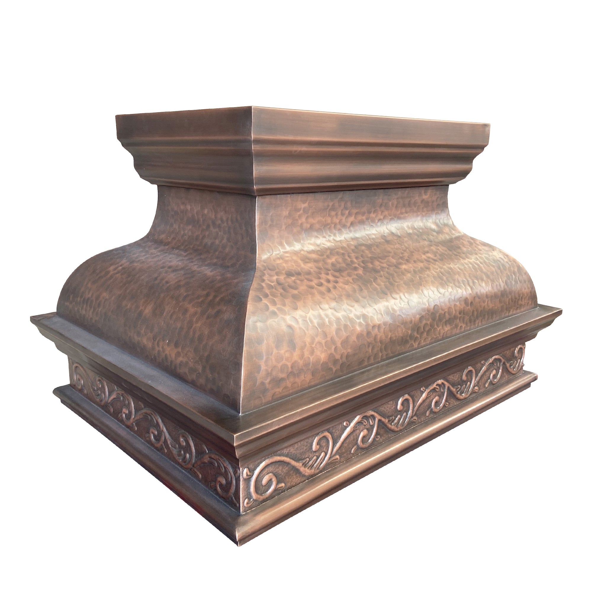 Akicon Custom Custom Copper Vent Hood with Artisan Handcrafted Detail