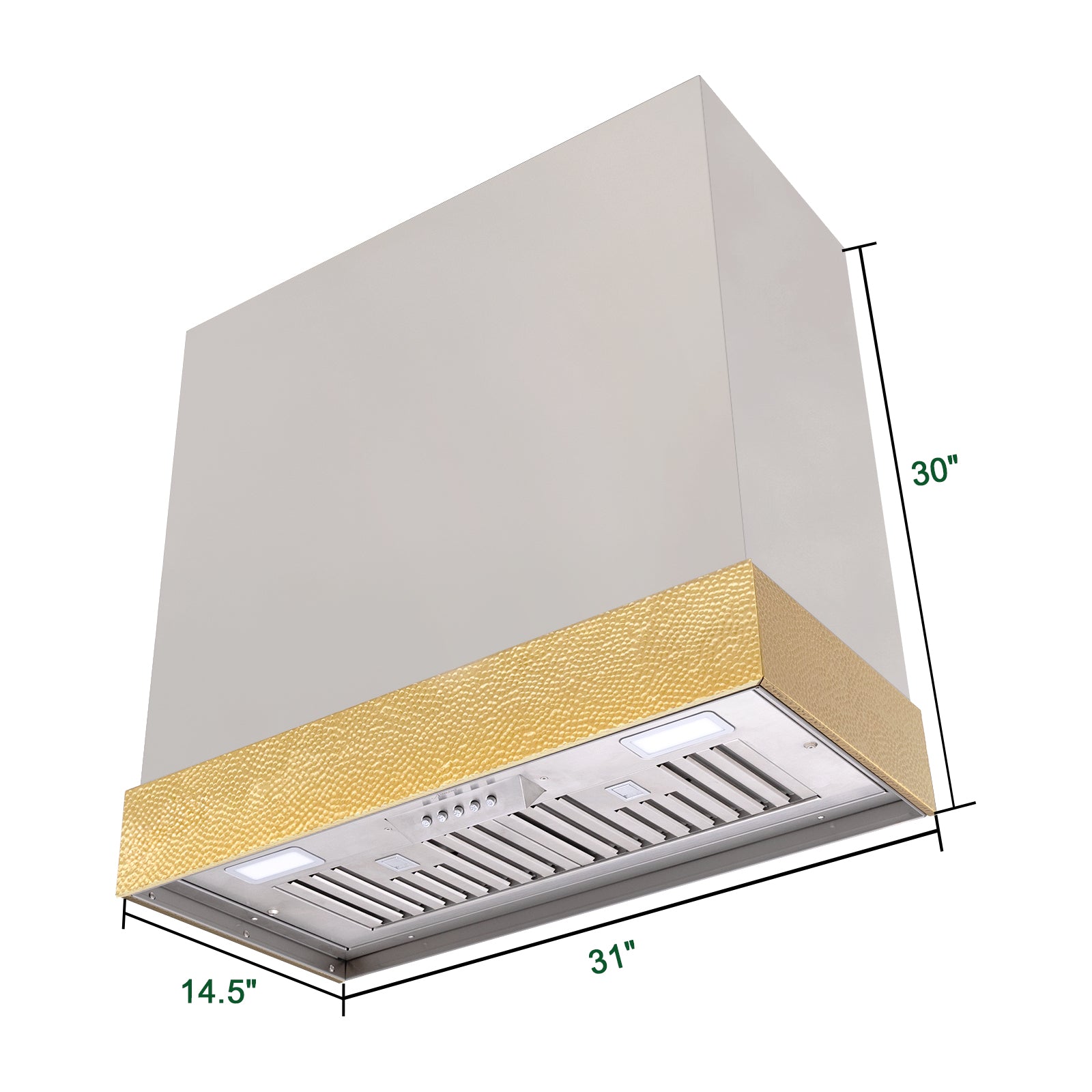 Akicon 30" Stainless Steel Wall Mount Range Hood with 600 CFM Vent Hood