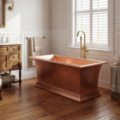 Akicon Handmade Copper Freestanding Soaking Tub