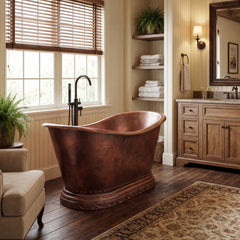 Akicon Handmade Copper Ceramic Luxury Bathtub