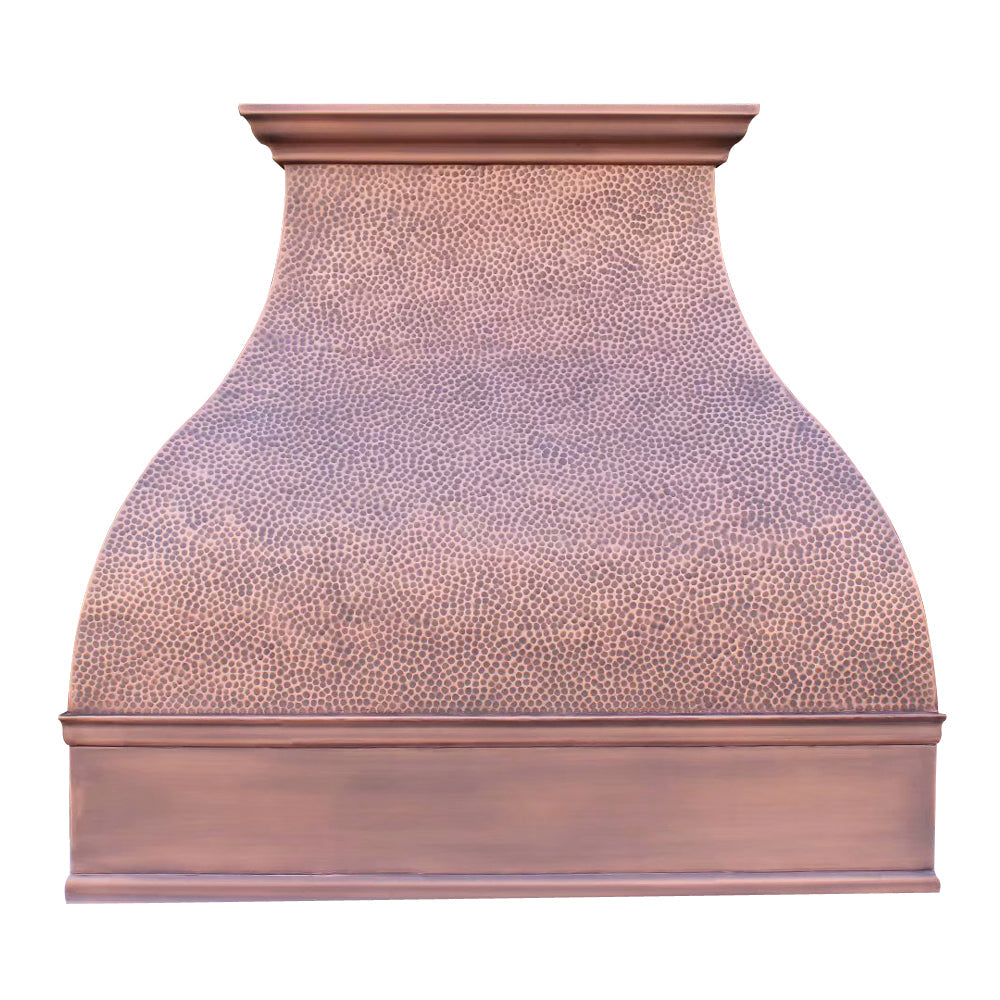 Akicon Custom Custom Copper Vent Hood with Artisan Handcrafted Detail