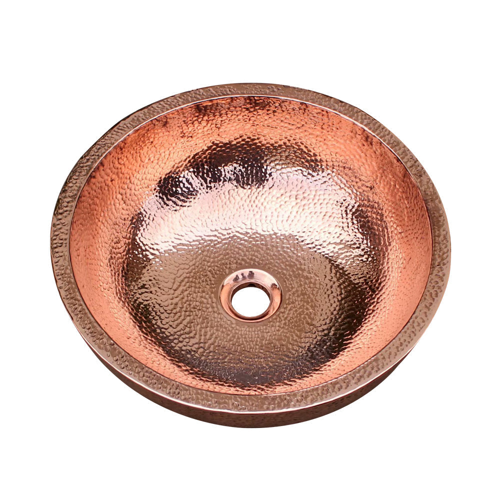 Akicon Custom Solid Copper Bathroom Sink Handmade Copper Basin
