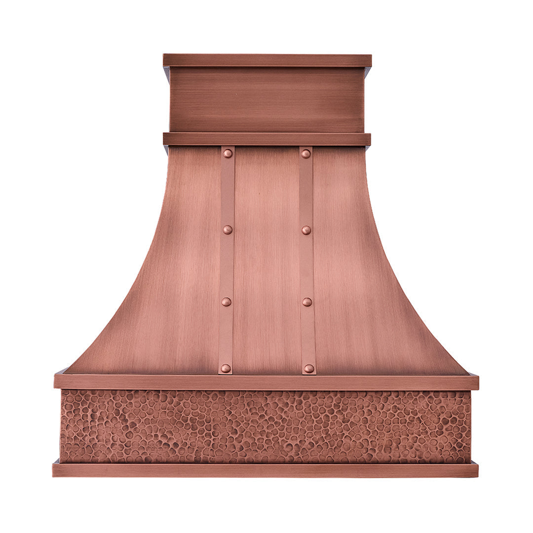 Akicon Handmade Copper Range Hood with Durable Solid Copper Material