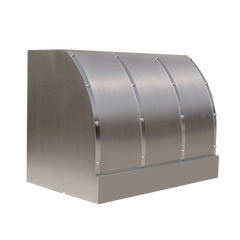 Akicon Handmade Stainless Steel Vent Hood with Rounded Corners