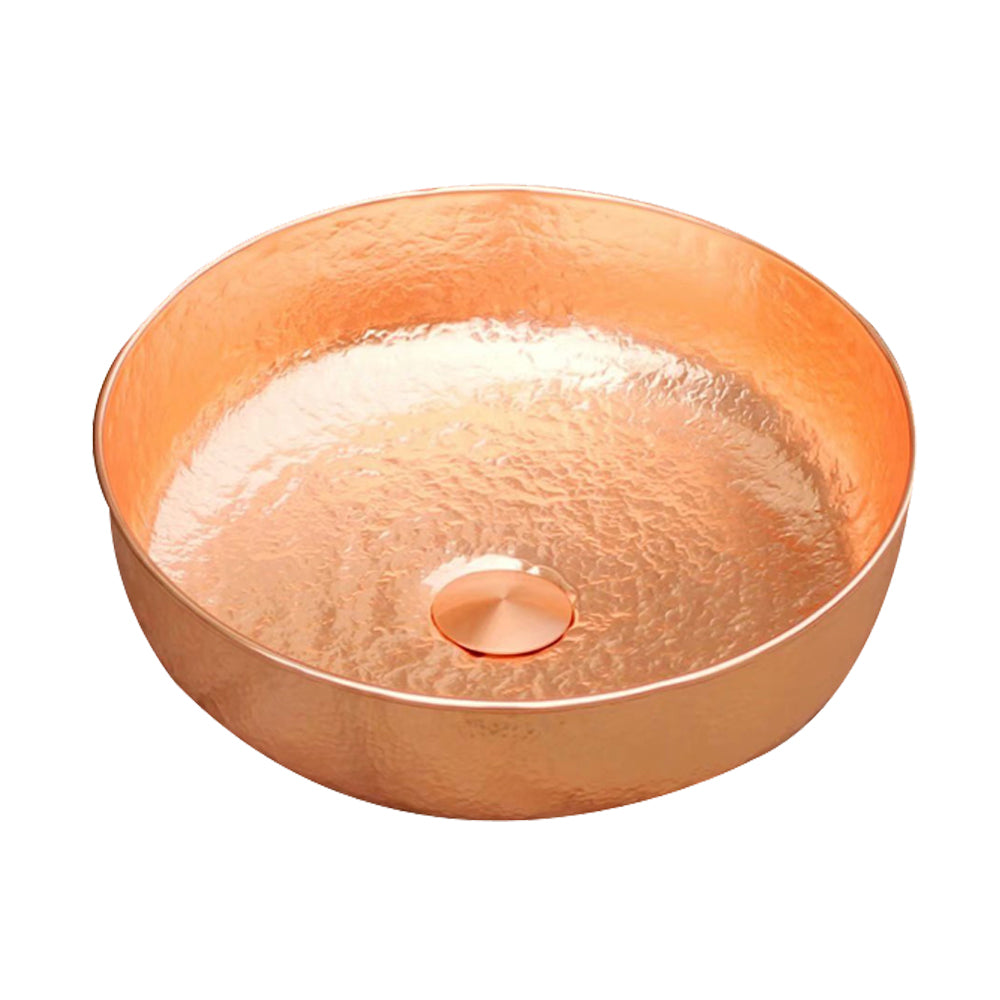 Akicon Handcrafted Copper Bathroom Vessel Sink Rustic Copper Basin