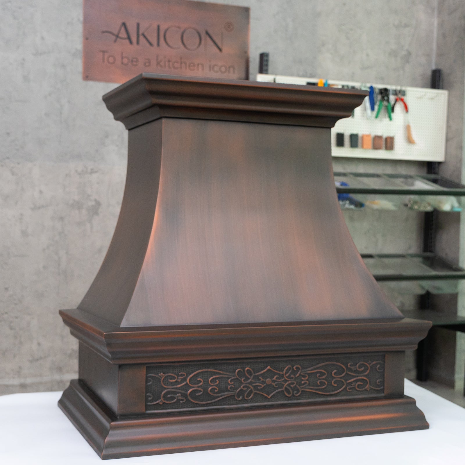 Akicon Custom Handmade Copper Range Hood Custom Kitchen Vent Hood