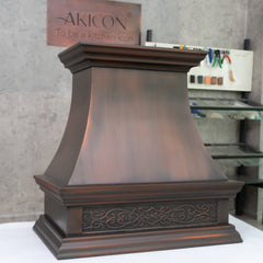 Akicon Custom Handmade Copper Range Hood Custom Kitchen Vent Hood