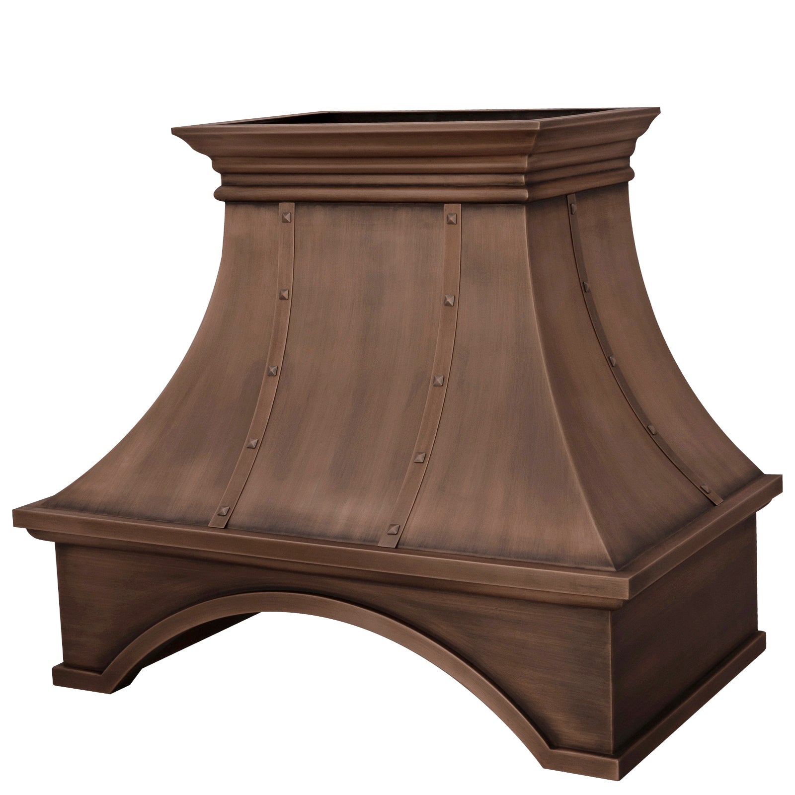 Akicon Custom Copper Range Hood Handmade with Custom Size and Finish