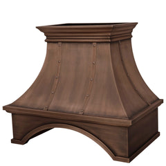 Akicon Custom Copper Range Hood Handmade with Custom Size and Finish