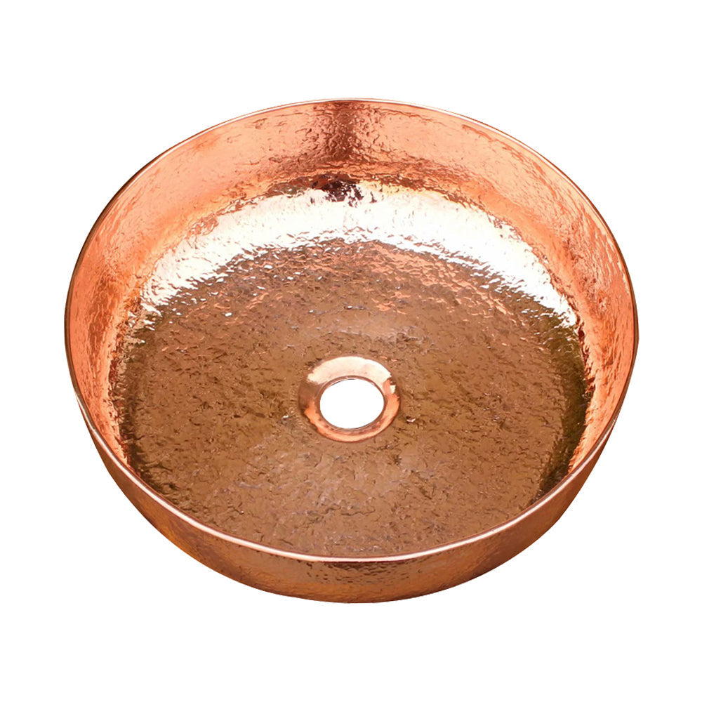 Akicon Handcrafted Copper Bathroom Vessel Sink Rustic Copper Basin