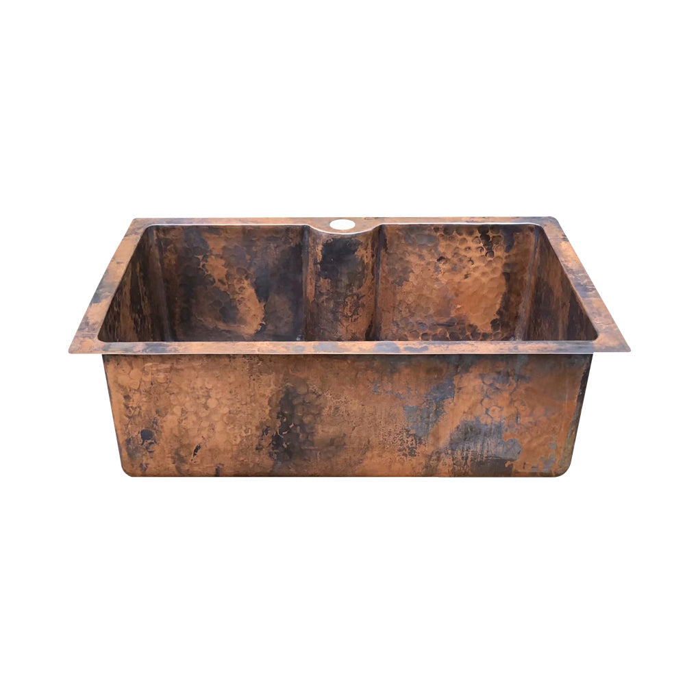 Akicon Custom Handcrafted Copper Undermount Kitchen Sink