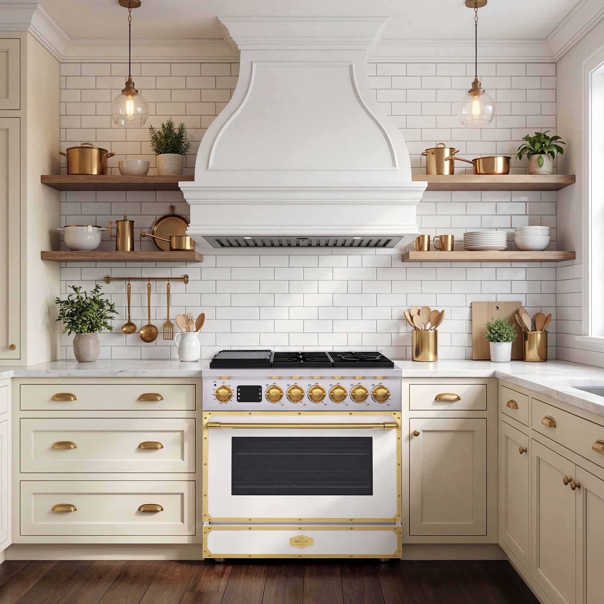 Akicon Custom Handmade Stainless Steel Range Hood with Insert Hood