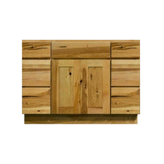 54 Inch Hickory Shaker Single Sink Bathroom Vanity with Drawers