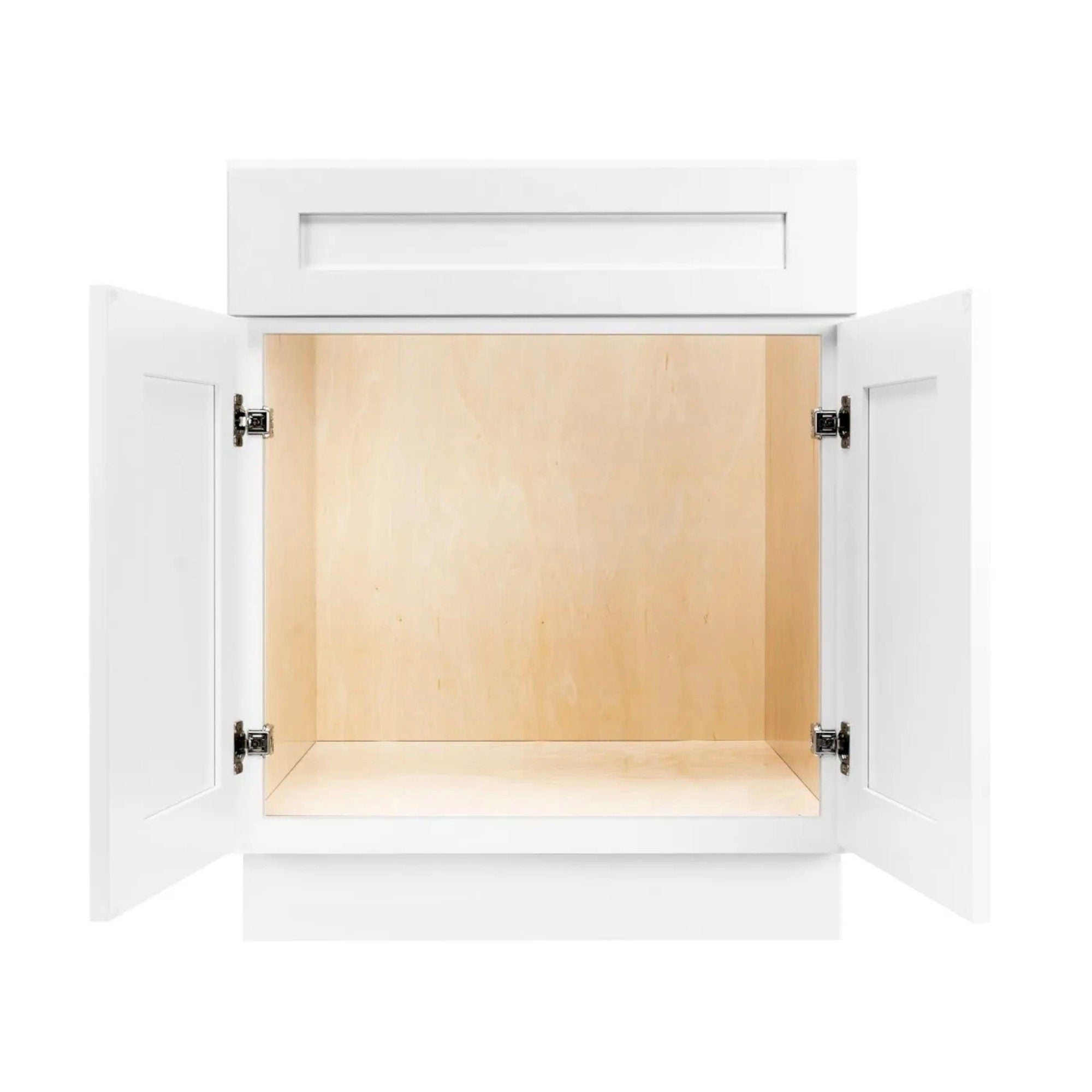 27-Inch White Shaker Single-Sink Bathroom Vanity