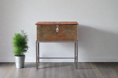 19th Century Merchant Box on Stand