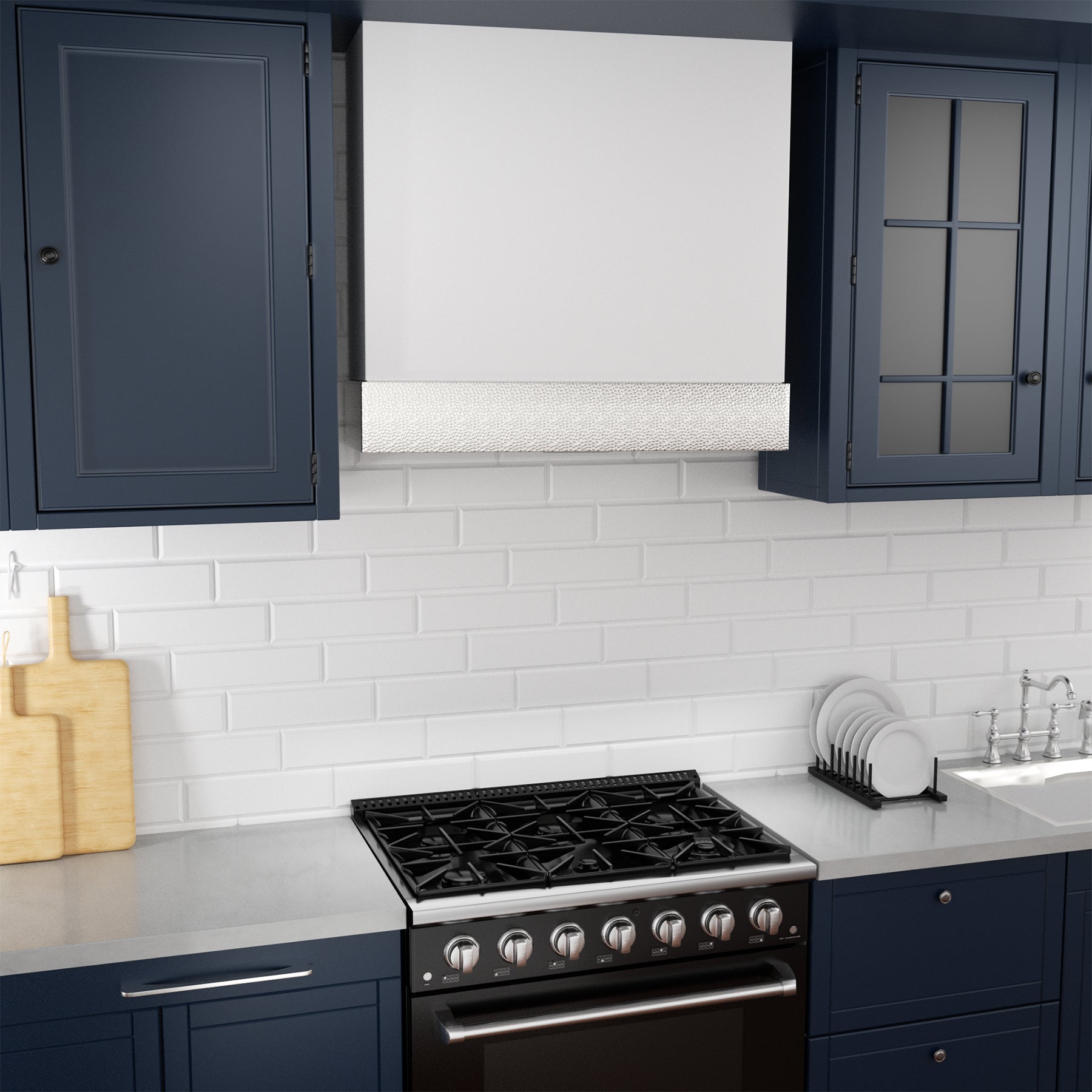 Akicon 30" Stainless Steel Wall Mount Range Hood with 600 CFM Vent Hood
