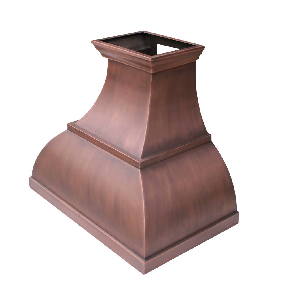 Akicon Custom Handmade Copper Range Hood for Farmhouse Style Kitchens