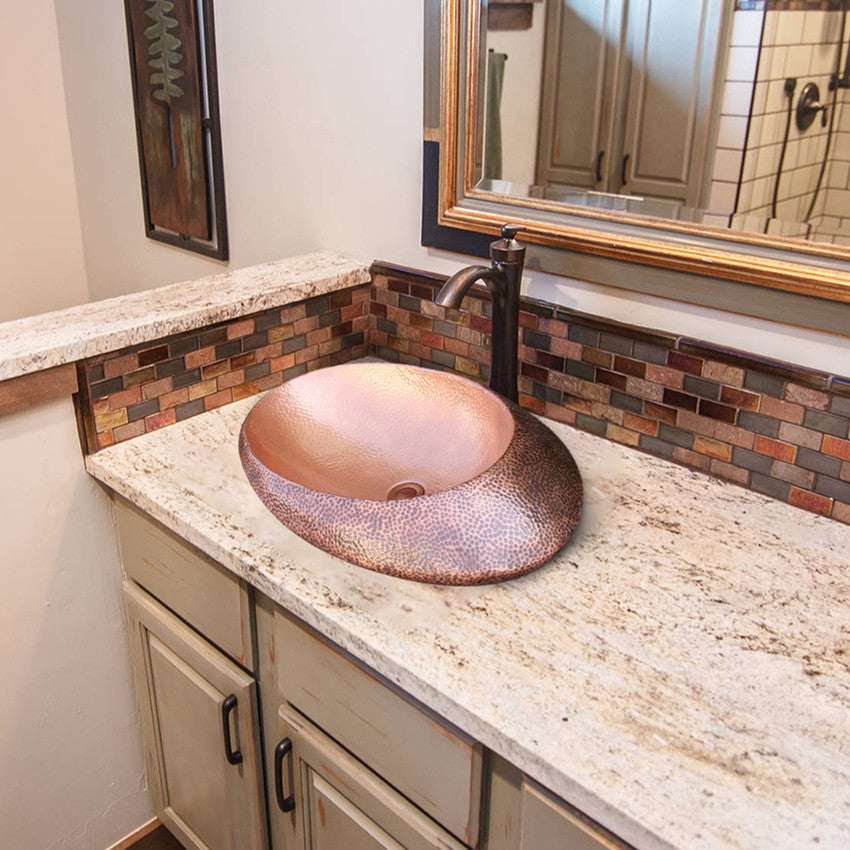 Akicon Custom Handmade Copper Bathroom Basin Sink