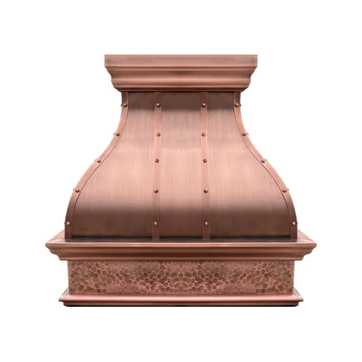 Akicon Custom Custom Copper Vent Hood with Artisan Handcrafted Detail