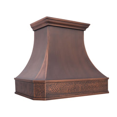 Akicon Custom Handcrafted Classic Copper Range Hood Made to Order