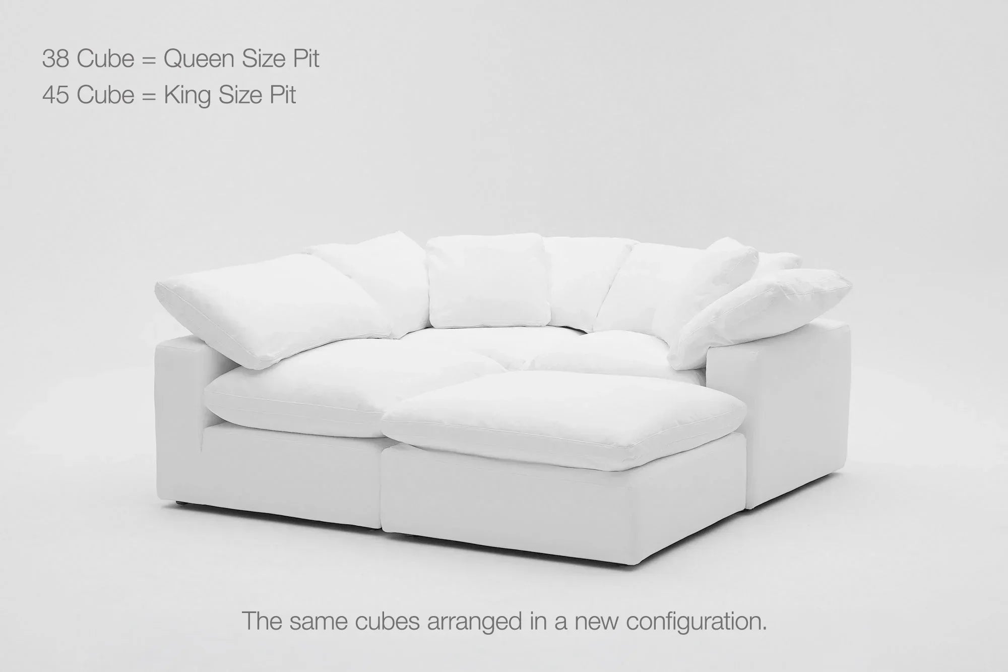 4-Cube Modular Chaise Sectional