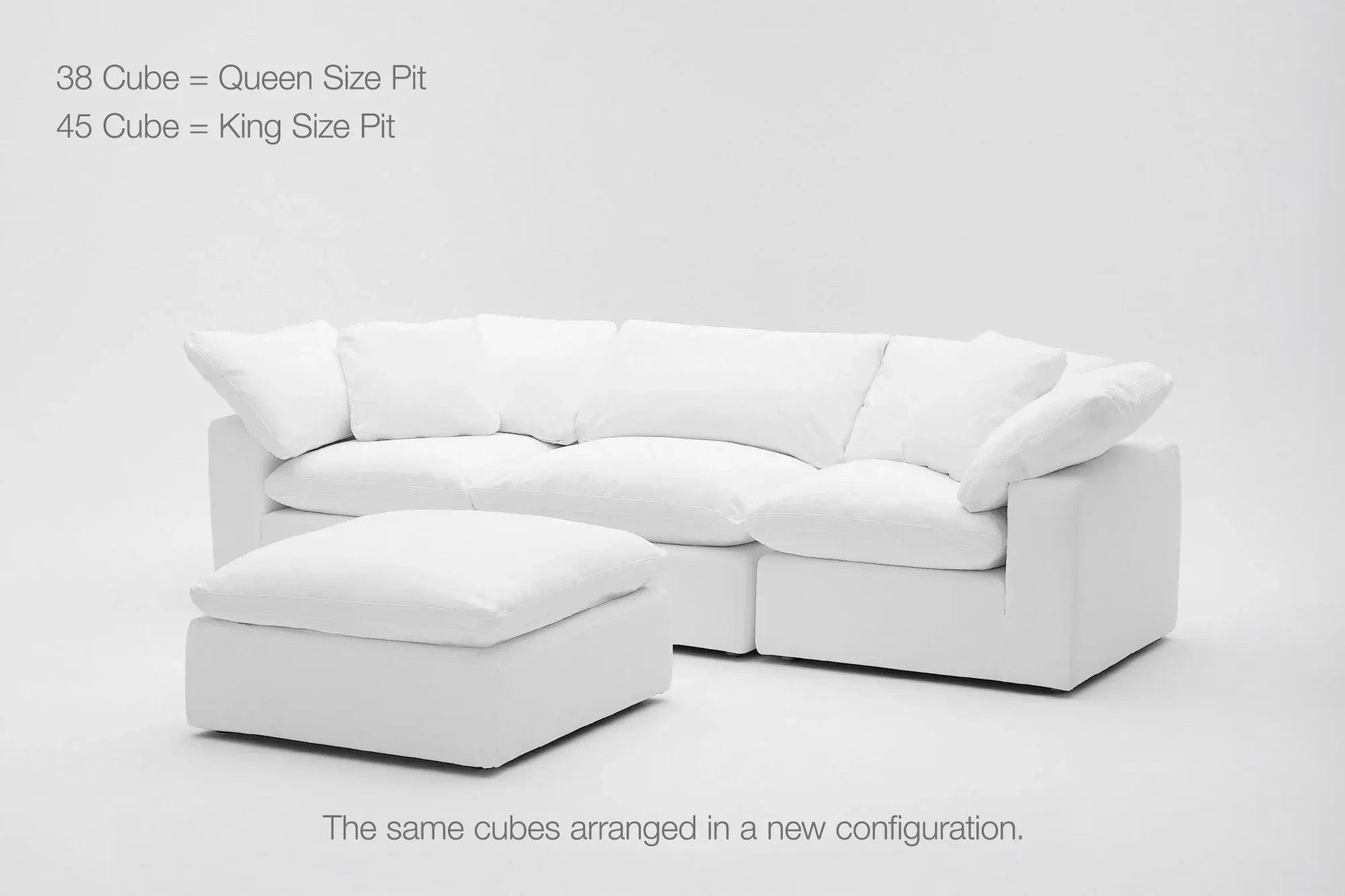 4-Cube Modular Chaise Sectional