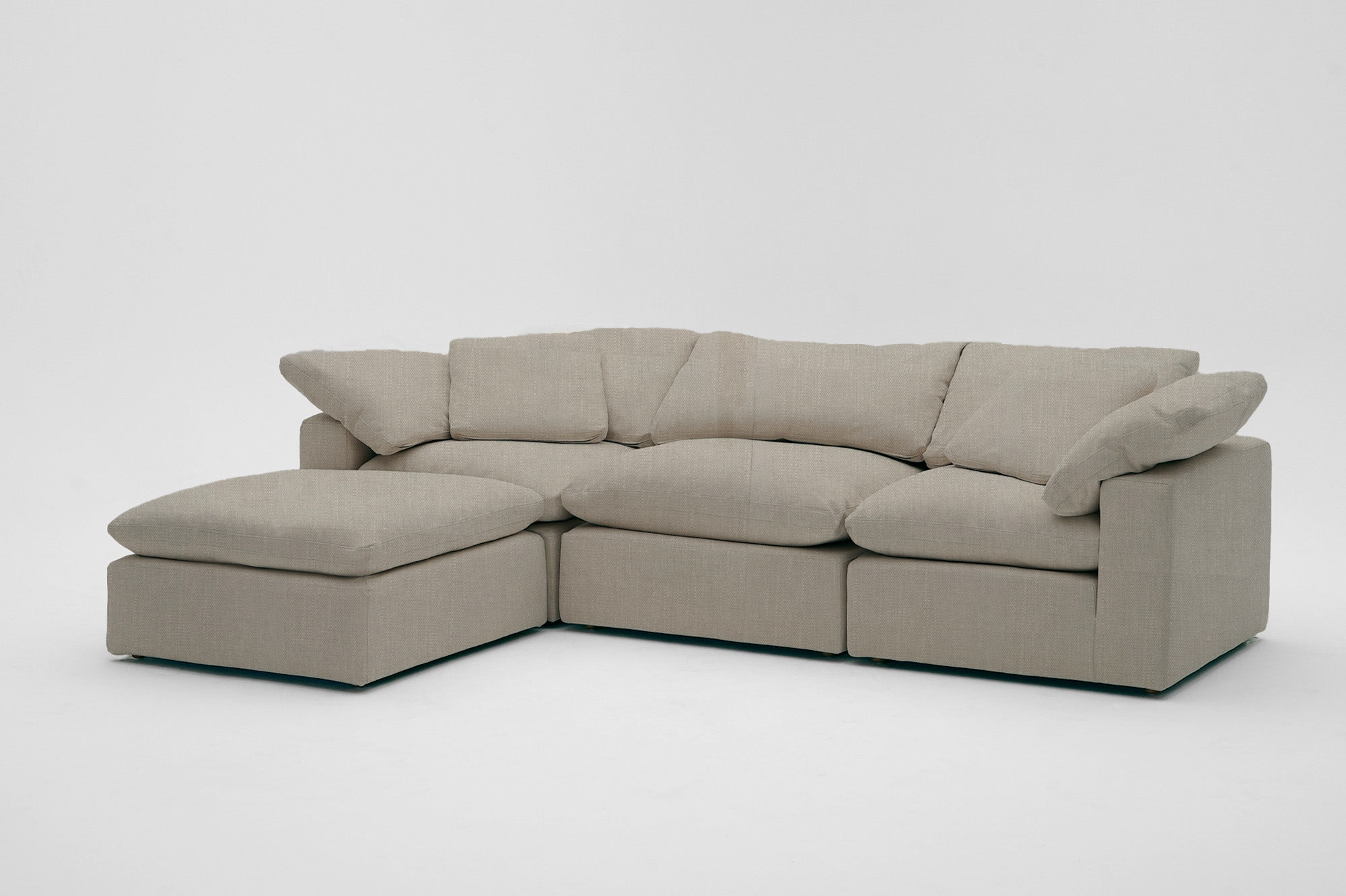 4-Cube Modular Chaise Sectional