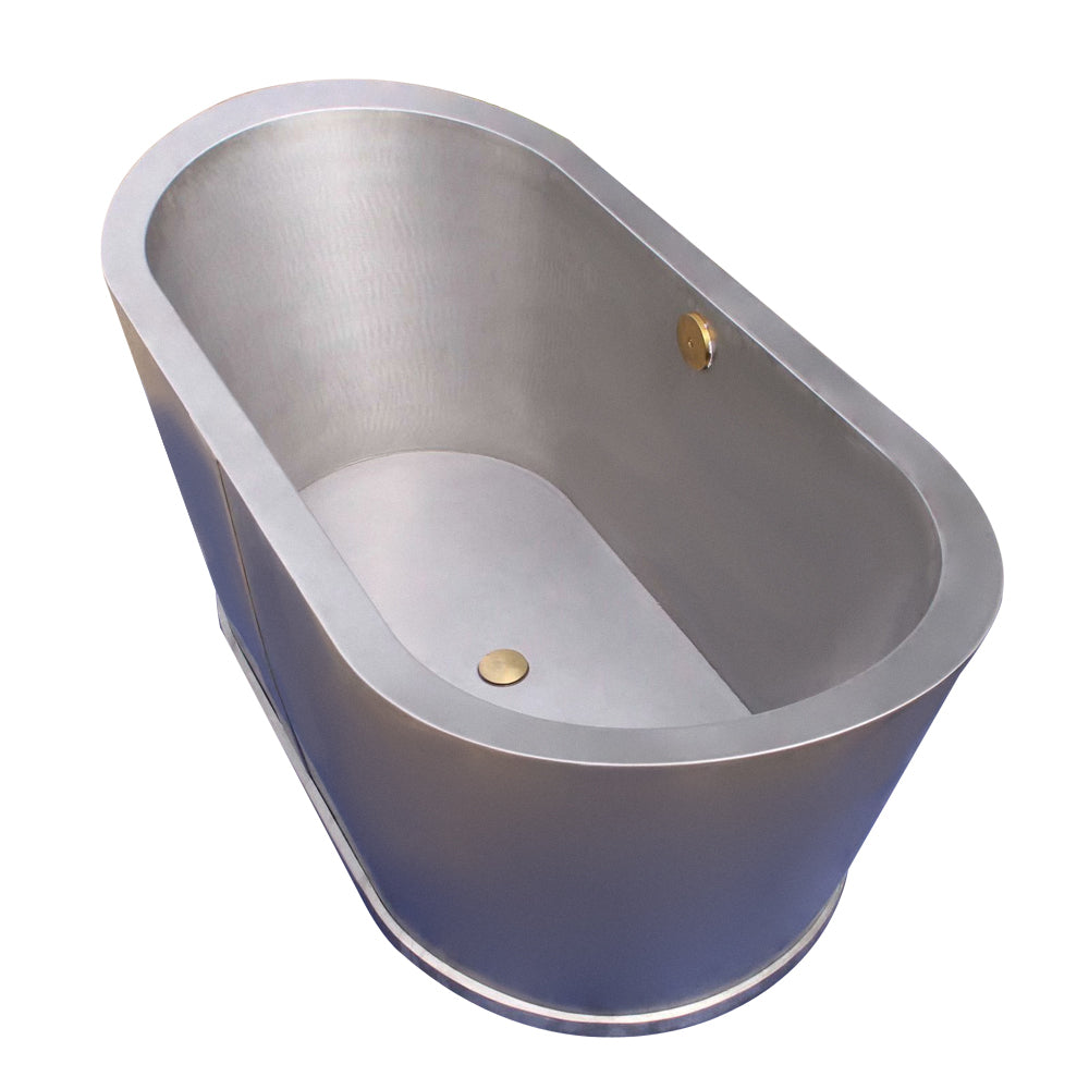 Akicon Custom Handmade Stainless Steel Freestanding Bathtub
