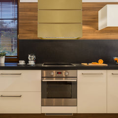 Akicon 30" Stainless Steel Wall Mount Range Hood, 3 Stacks Kitchen Hood with 600 CFM Vent Motor