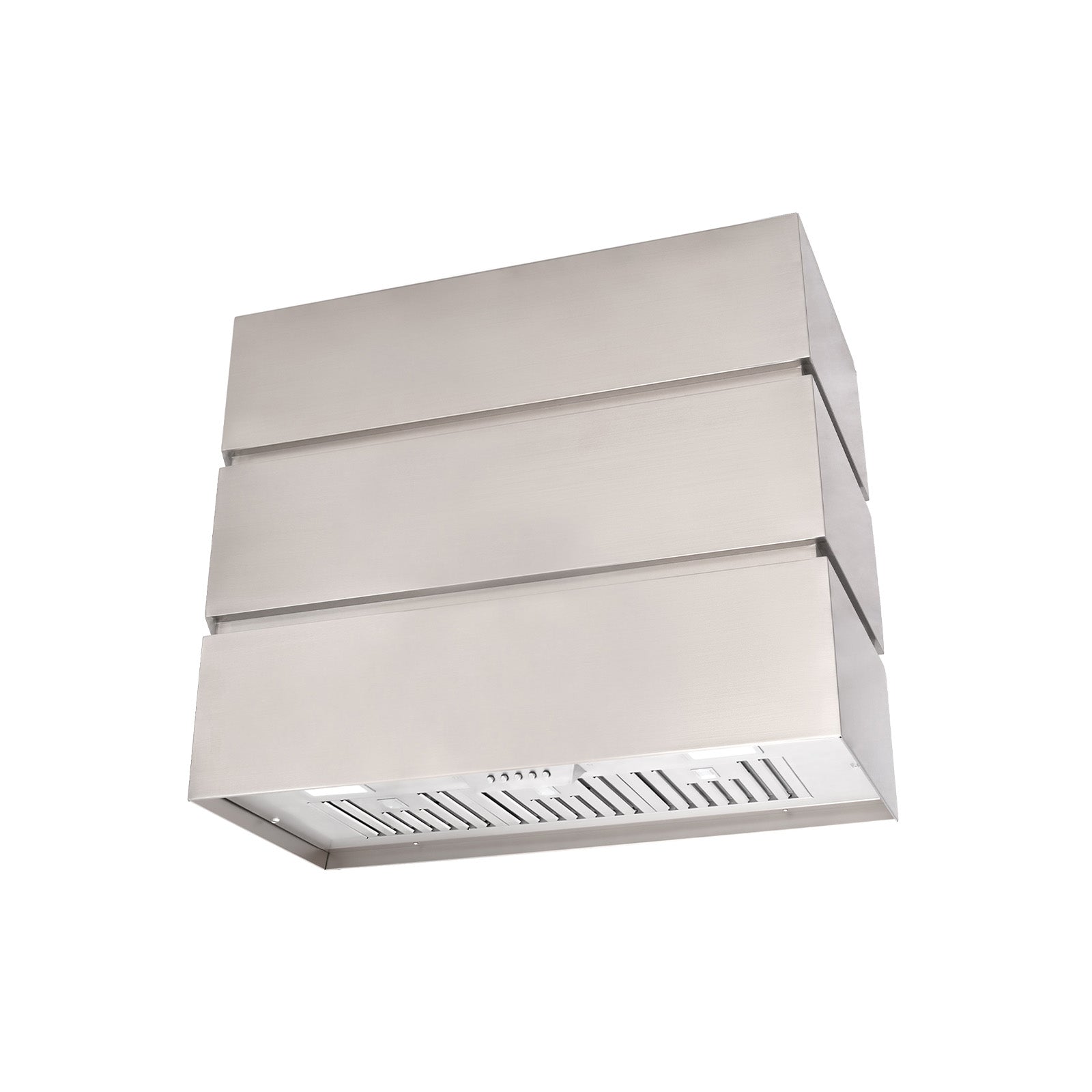 Akicon 36" Stainless Steel Wall Mount Range Hood, 3 Stacks Kitchen Hood with 600 CFM Vent Motor