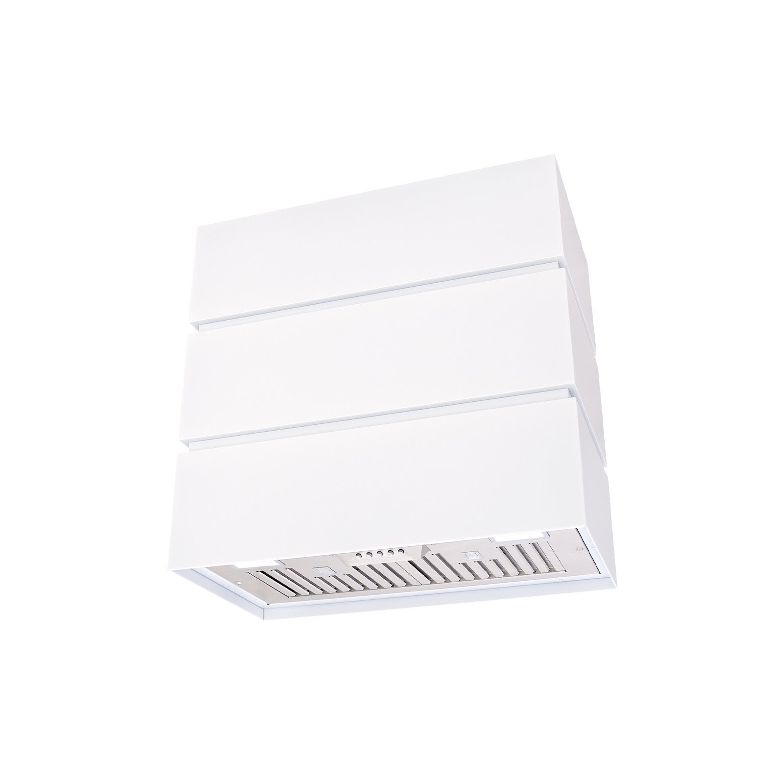 Akicon 30" Stainless Steel Wall Mount Range Hood, 3 Stacks Kitchen Hood with 600 CFM Vent Motor