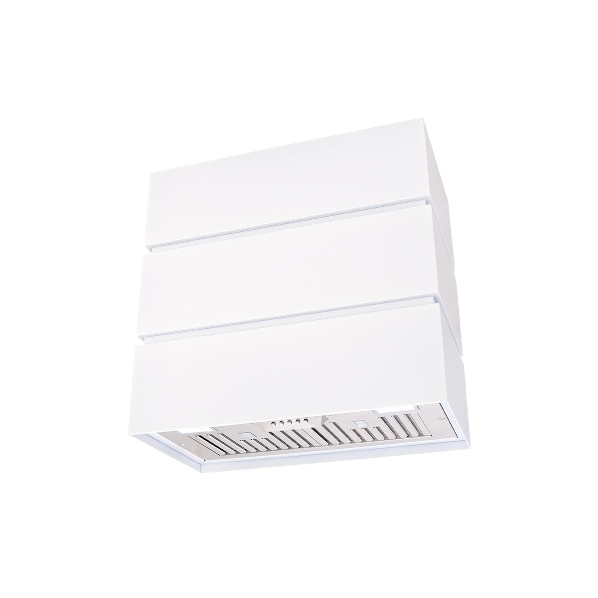Akicon 30" Stainless Steel Wall Mount Range Hood, 3 Stacks Kitchen Hood with 600 CFM Vent Motor