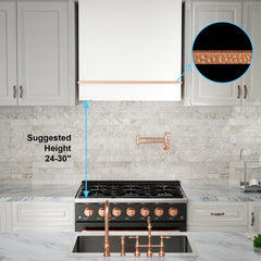 Akicon 36" Stainless Steel Wall Mount Range Hood with 600 CFM Vent Hood - AK-HS36HA-SW